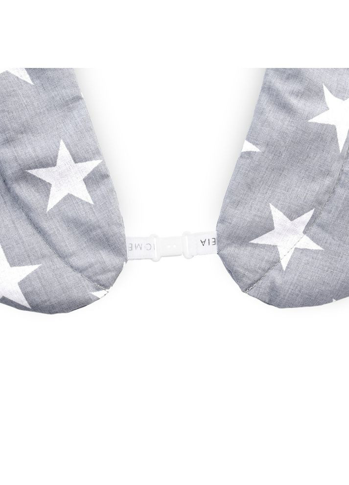 Грелка подушка для шеи 44x46x24 см с пшеничным зерном, ткань хлопок, натуральная, органическая серая IDEIA (321990564)