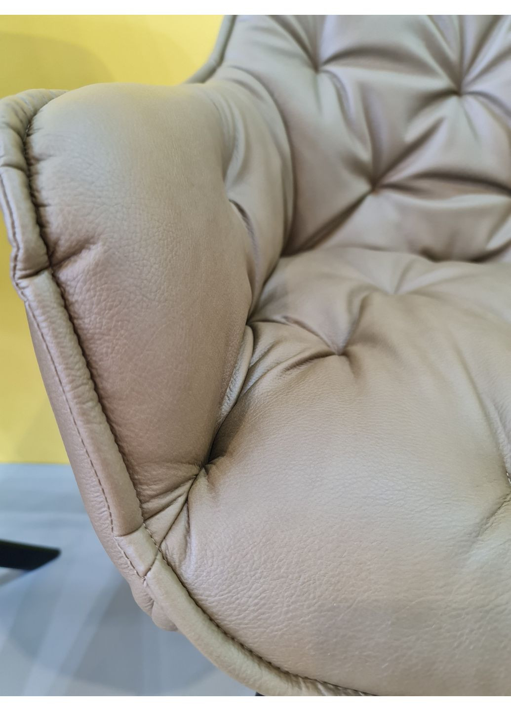 Стілець кухонний CHERRY чорний каркас/оливковий шкіра синтетична CHERRYCOL Signal (372178317)