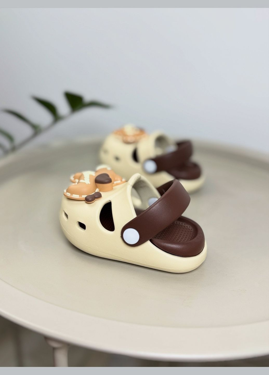 Дитячі крокси бежеві 1527 No Brand (336383431)