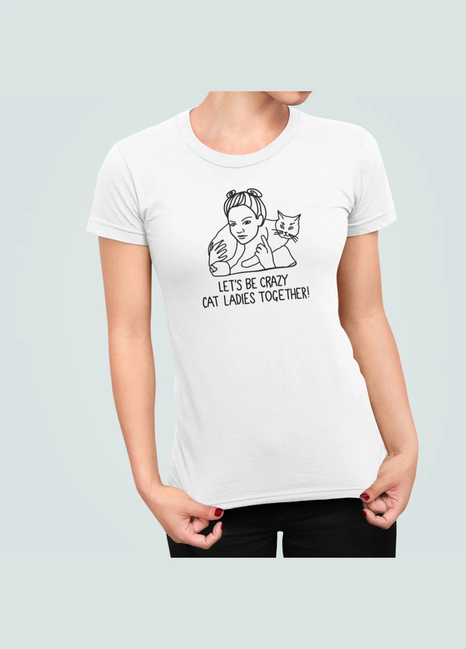 Жіноча футболка з принтом Cat ladies together Stedman - (332989590)