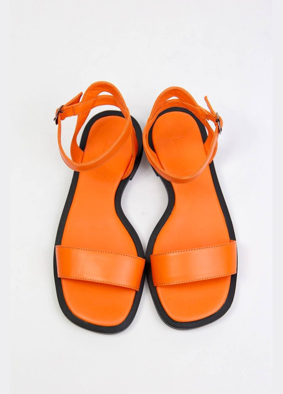 Оранжевые босоножки и сандалии Benito без застежки