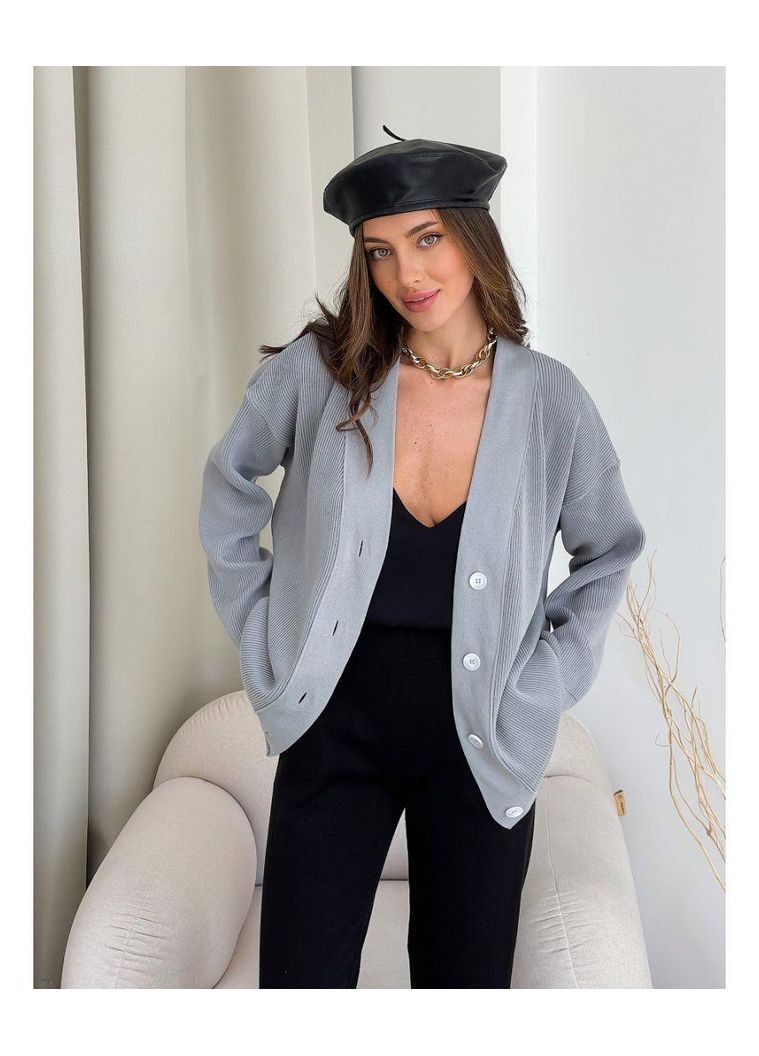 В'язаний бавовняний кардиган жіночий — якісний кардиган для весни, літа та осені ARTKNIT (ak27418p) Art Knit (334894353)