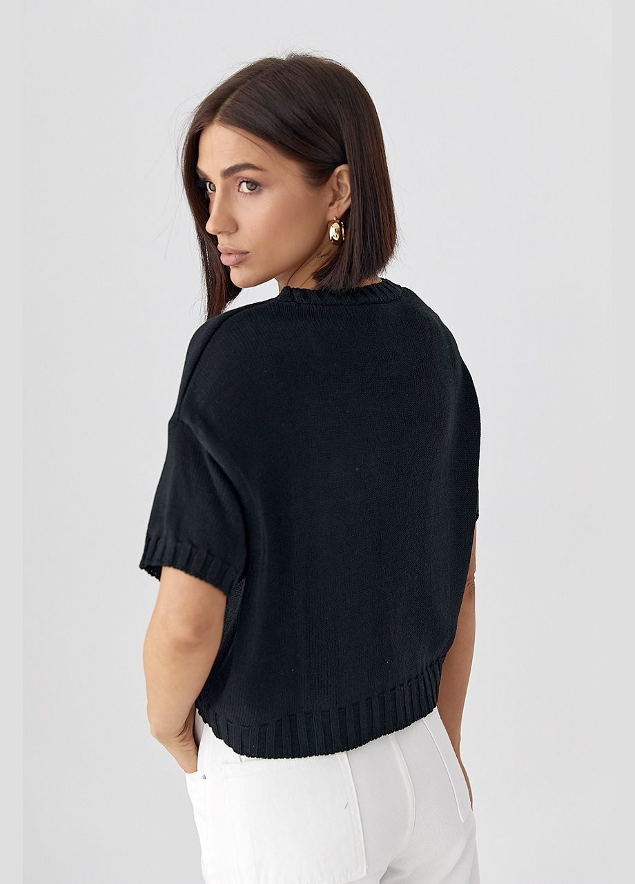 Жіноча трикотажна футболка з написом Lurex - (330988794)