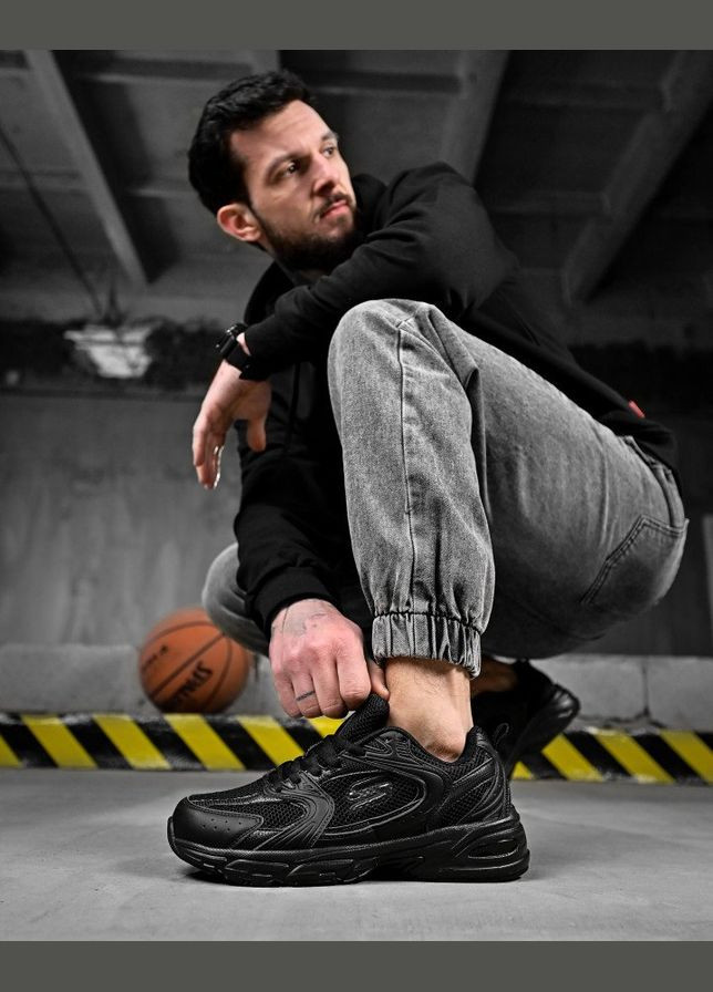 Чорні Літні чоловічі кросівки sket total black No Brand