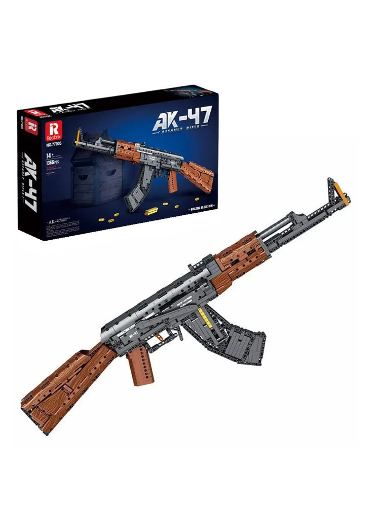 Конструктор оружие Автомат AK47 штурмовая винтовка на 1366 деталей Reobrix (346531482)