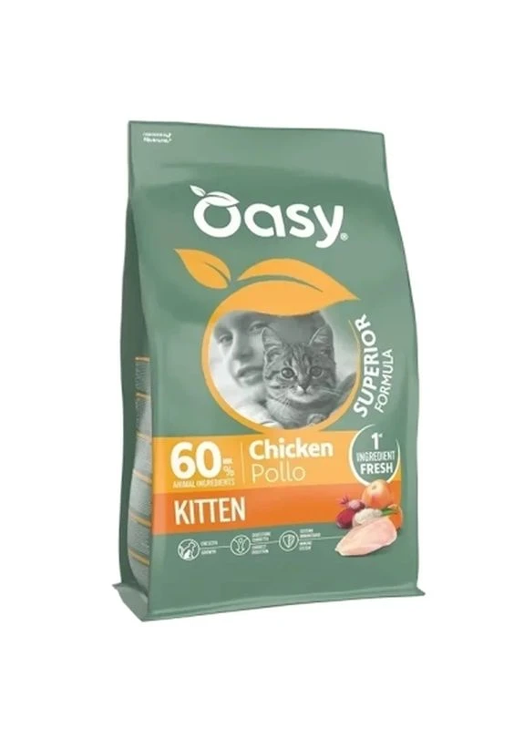 Сухий корм для кішок Dry Cat Superior Kitten курка 1.5 кг (8054329515716) Oasy (400278774)