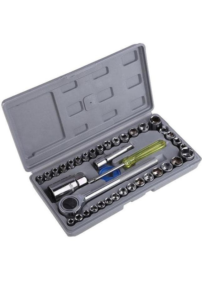 Набор инструментов и торцевых головок 40 в 1 в кейсе (R051516) Icar (349844535)