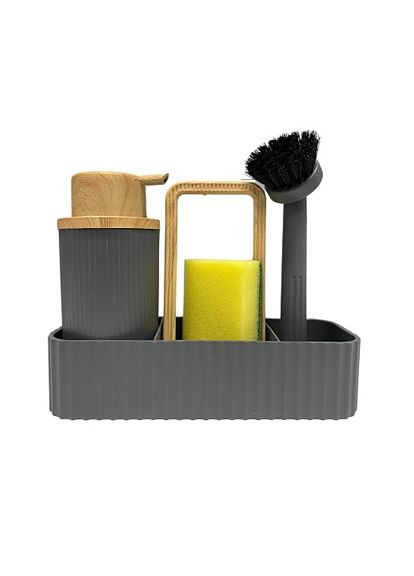 Набір для кухні на мийку ECO BT-4504 4 предмети сірий Eurogold (364108886)