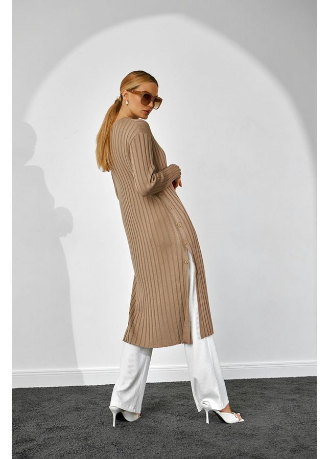 Кавова сукня-туніка 2512 кавовий Triko Bakh