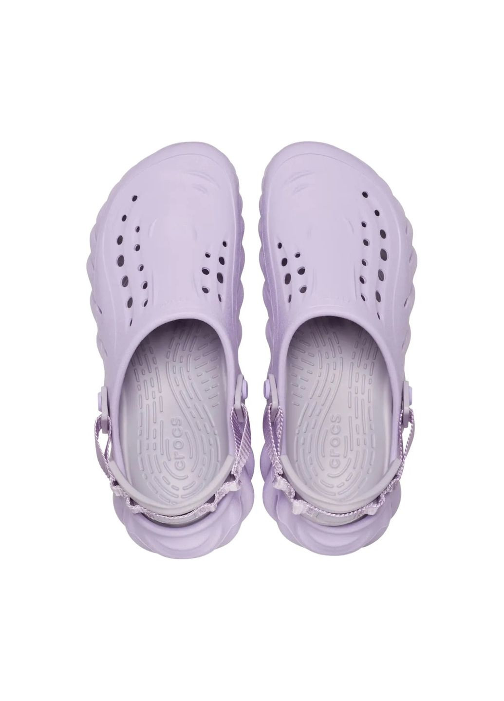 Лавандовые сабо echo clog lavender 207937-w Crocs