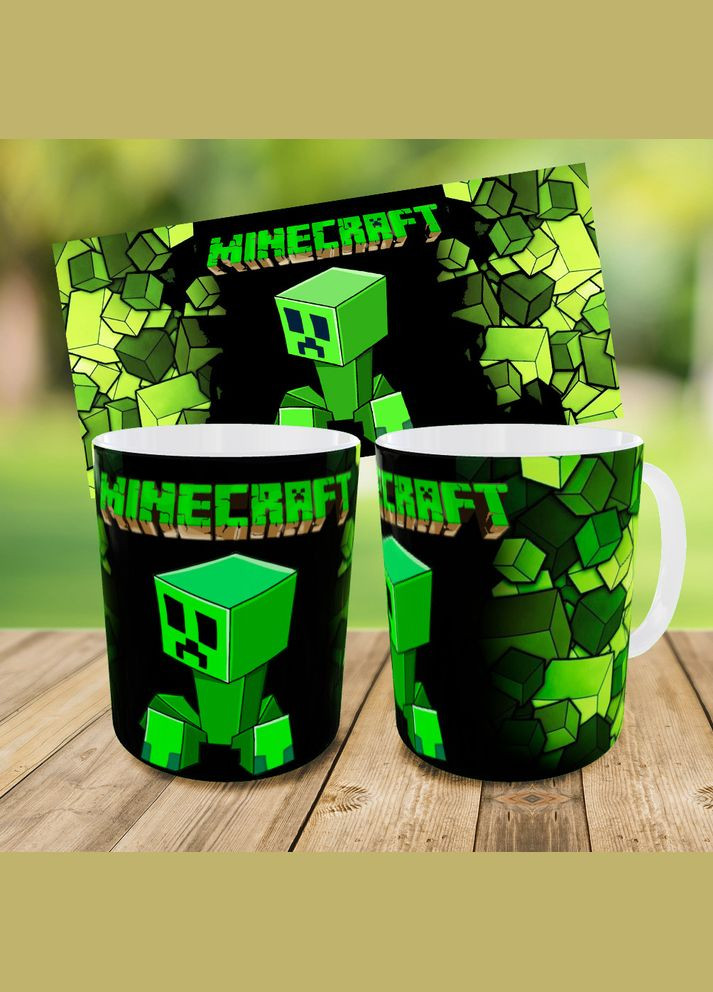 Набір: дитяча сумка-бананка+кружка Майнкрафт «Minecraft» 32х15см, бананка для хлопчика через плече на подарунок (0292) No Brand (319760236)