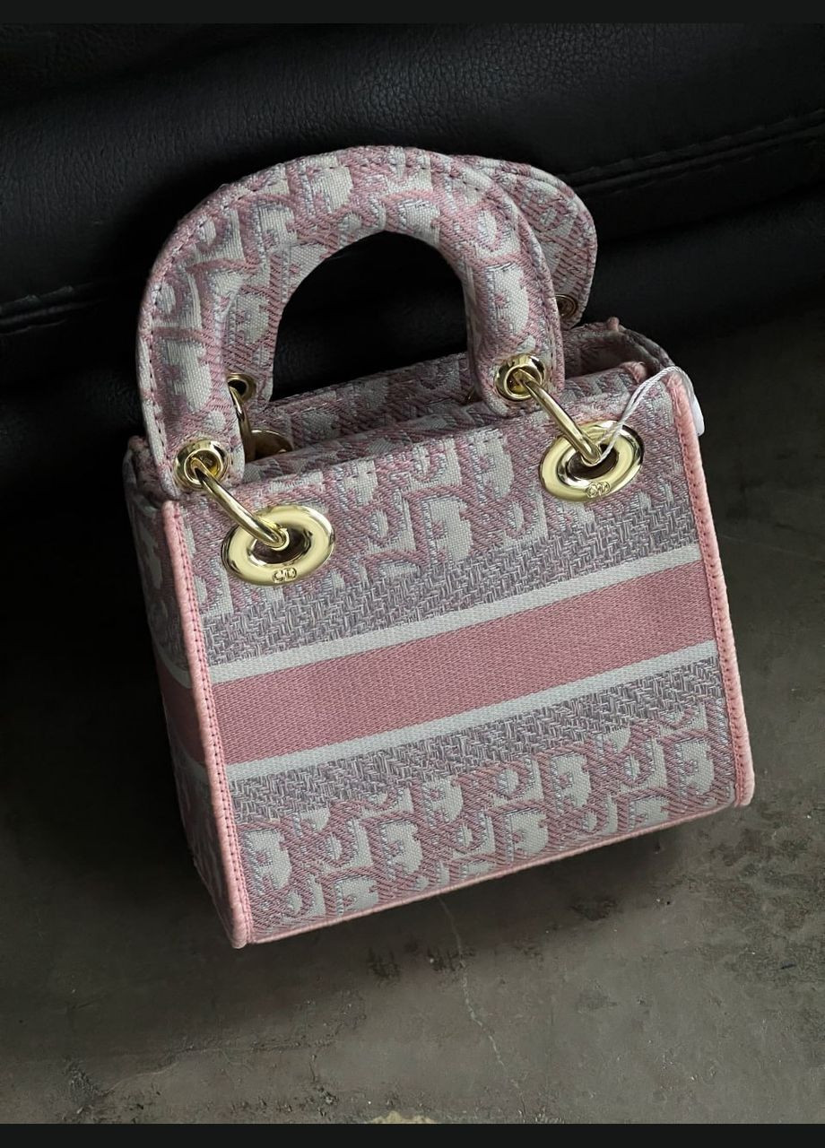 Жіноча сумка Крістіан Діор Lady small рожевий класика No Brand (322415471)