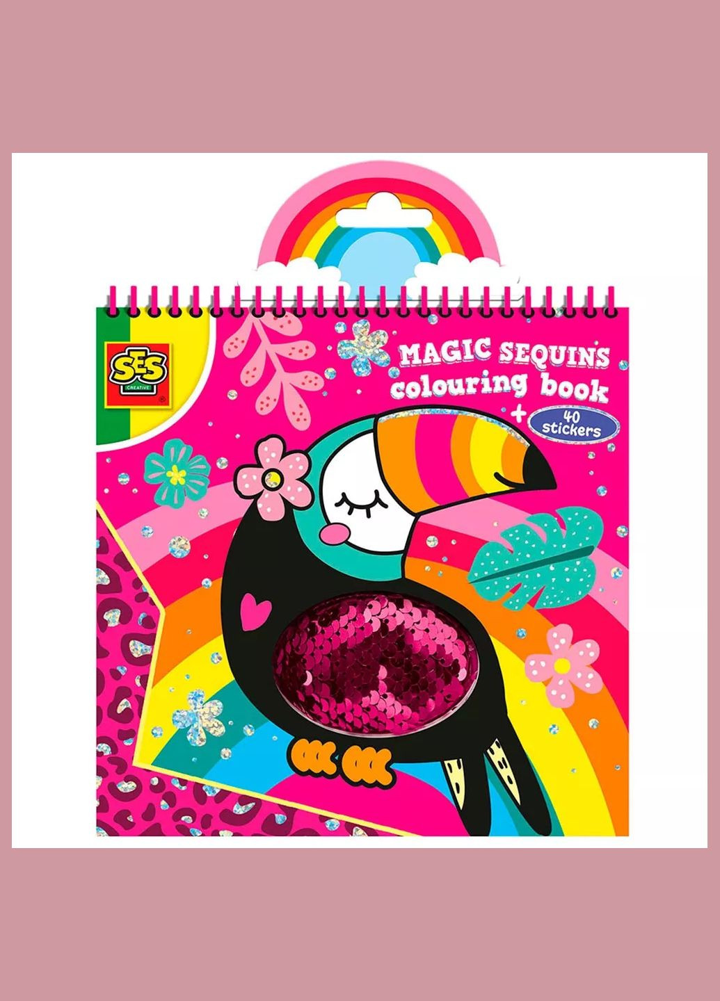 Книжка-раскраска — БЛЕСТКИ (15 листов для окрашивания, 40 стикеров с блестками) Ses Creative (326806138)