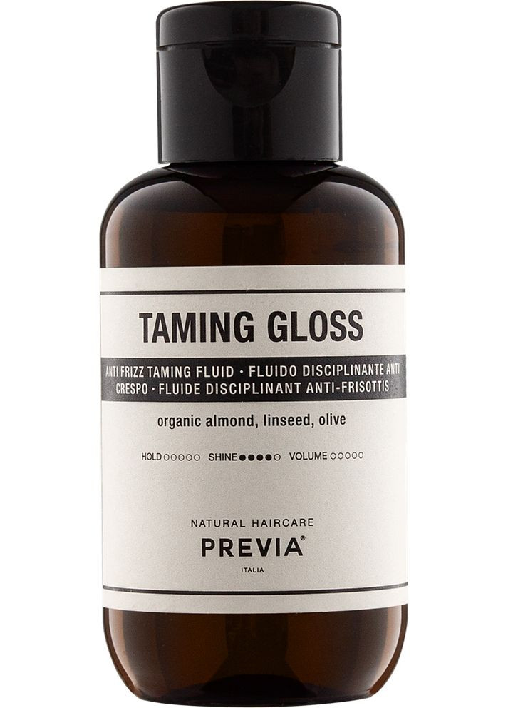 Незмивний блиск для приборкання волосся ALMOND&LINSEED OIL 100 мл Previa (336918087)