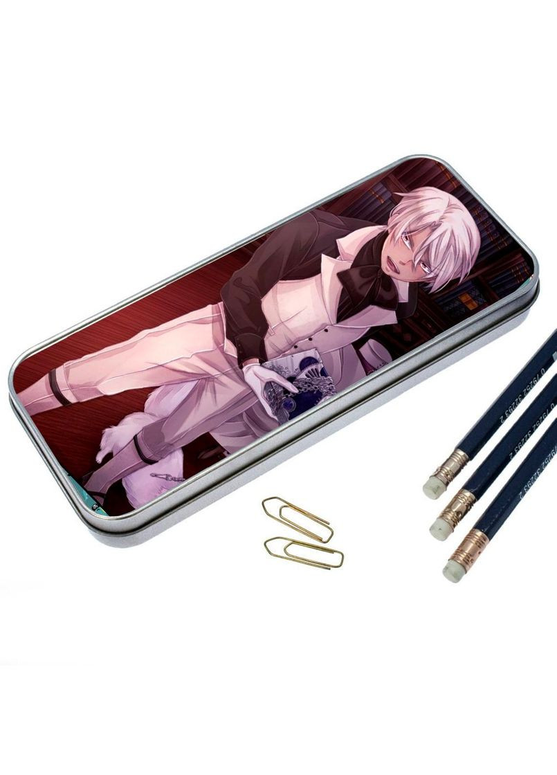 Пенал шкільний для хлопчика та дівчинки металевий Мемуари Ванітаса #004 7*18 см Silver No Brand (309156246)