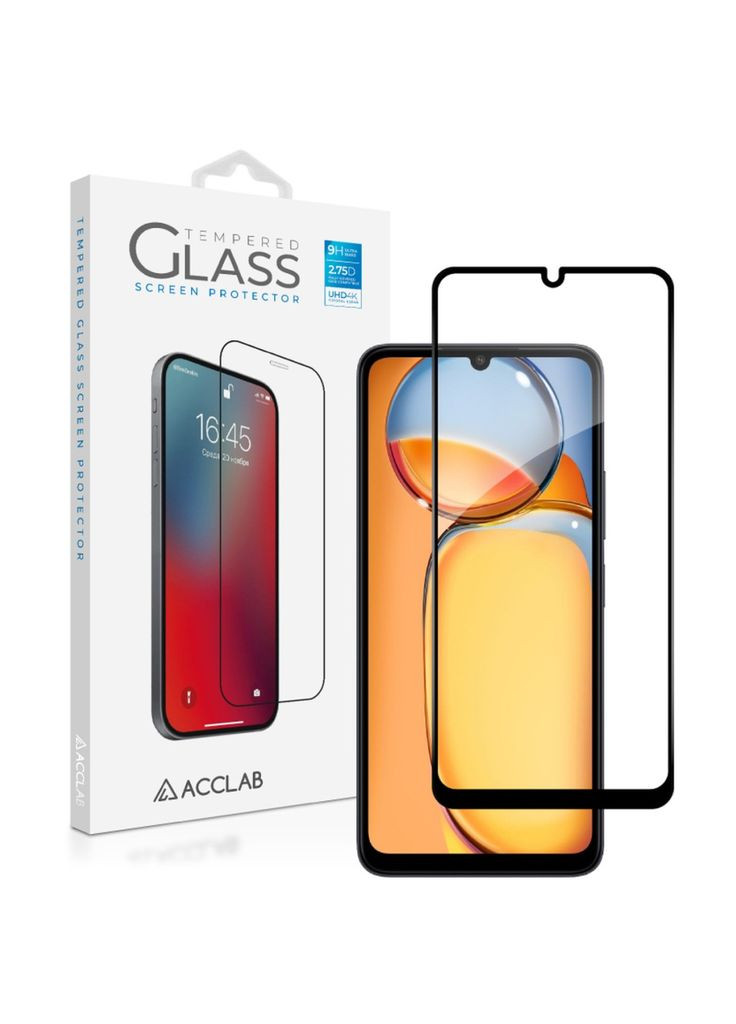 Скло захисне (m468751) ACCLAB Full Glue Xiaomi Redmi 13C Black (367070557)