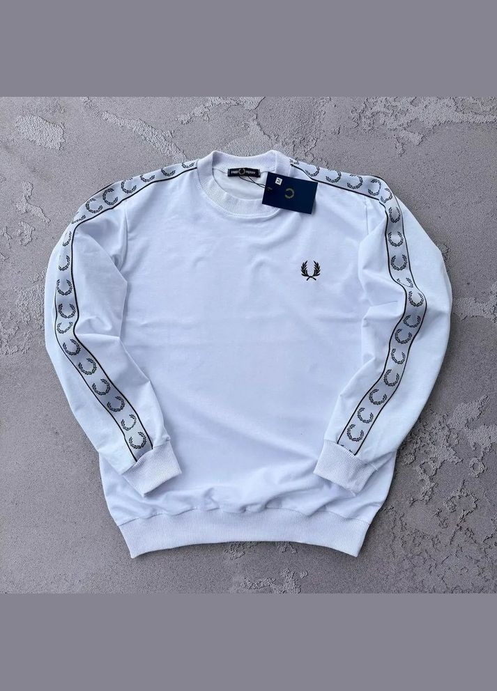 Білий стильний чоловічий світшот білий Fred Perry (322222659)