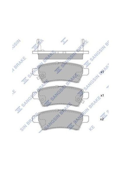 Колодка гальм. NISSAN PATHFINDER,PICKUP (вир-во SANGSIN) HI-Q (364975411)
