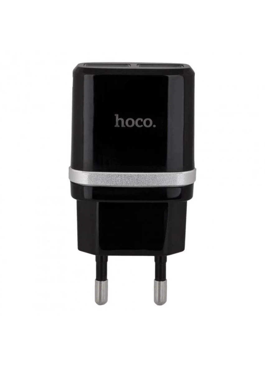 Сетевое зарядное устройство для dual USB charger Black (6957531063094) Hoco C12 Smart (340062574)