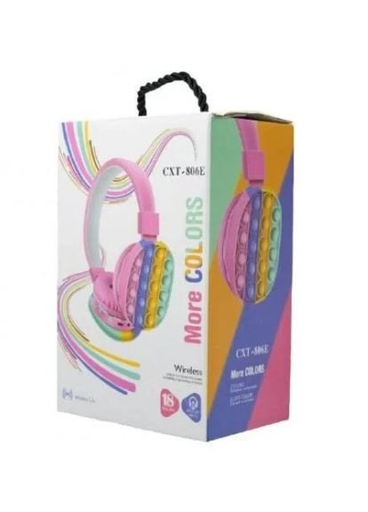 Беспроводные накладные детские наушники POP IT CXT 806E розовый (2090045143) No Brand (328920838)