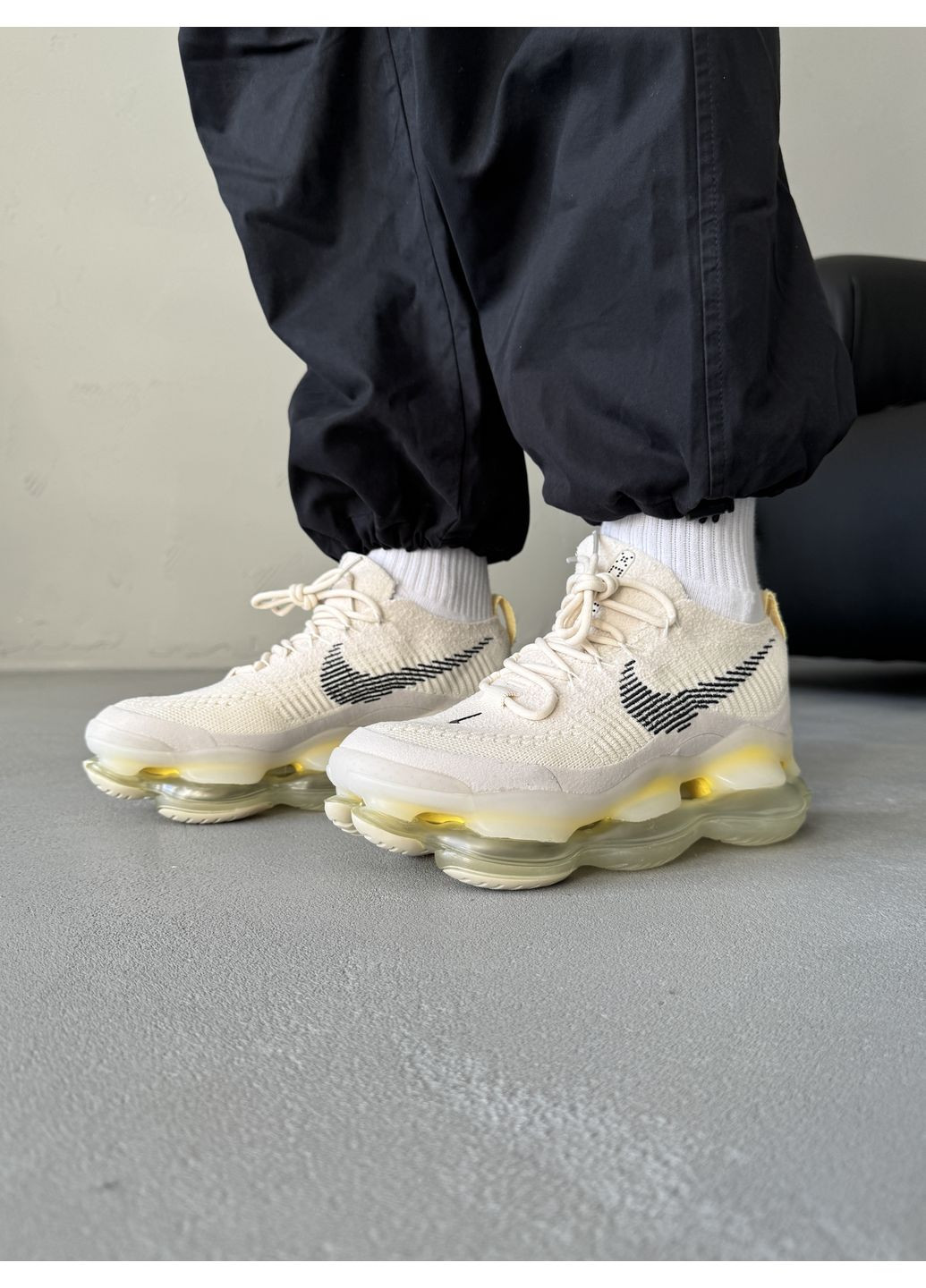 КРОССОВКИ ЖЕНСКИЕ NIKE AIR MAX SCORPION FLYKNIT BEIGE НАЙК АИР МАКС ТН ПЛЮС No Brand бежевые демисезоны (367115114)