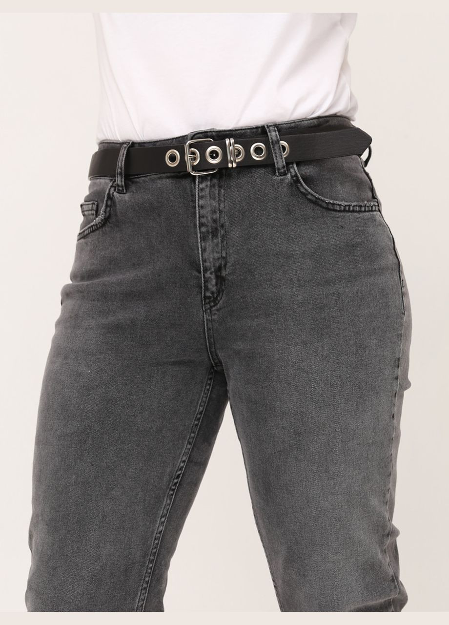 Джинсы женские темно-серые МОМ высокая посадка MOM John Richone - (297373591)