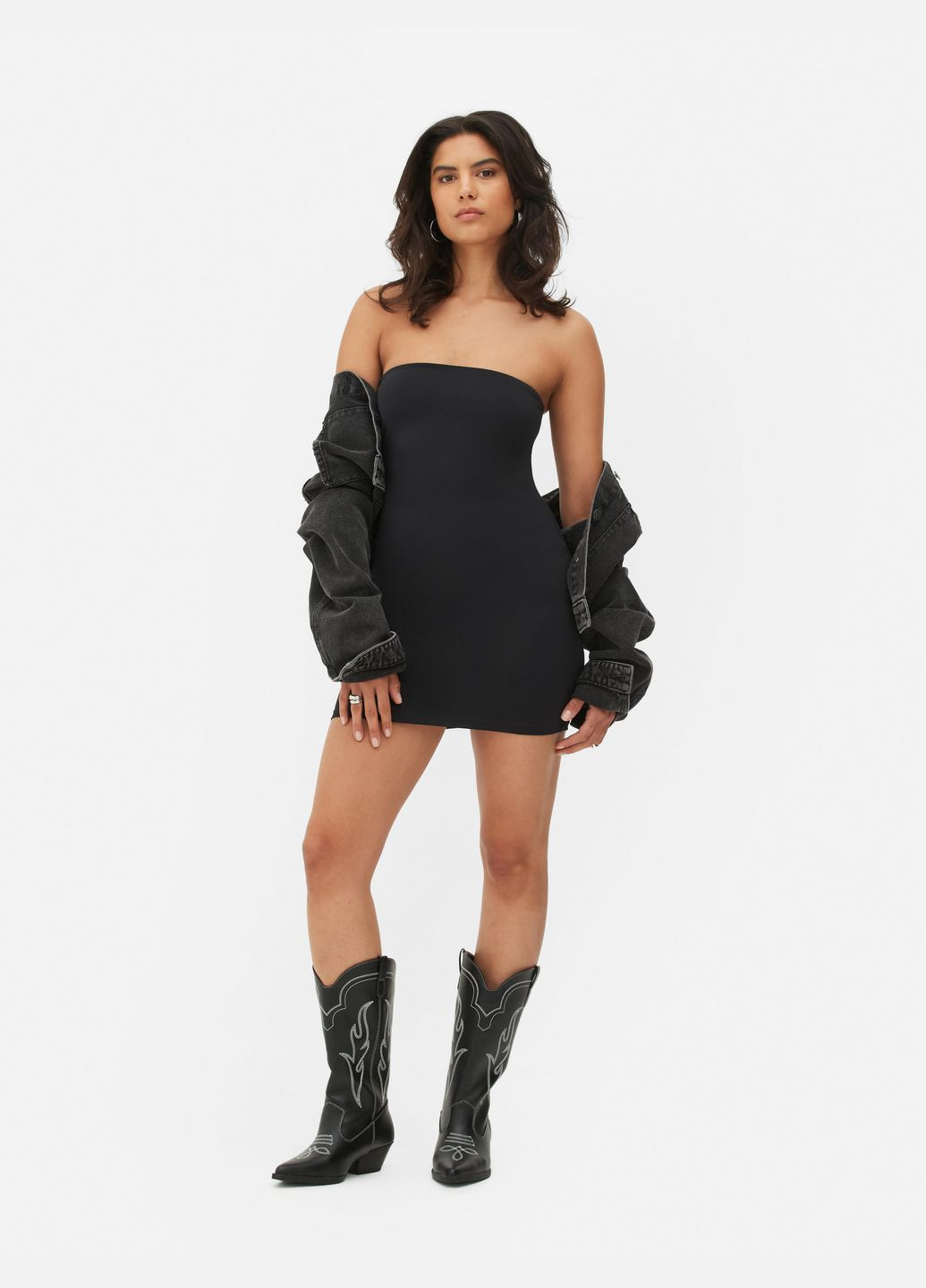 Черное платье лето,черный, Primark