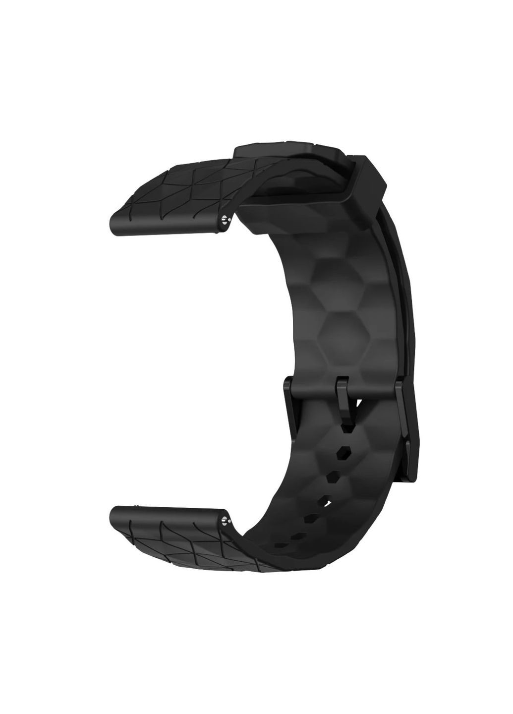 Ремінець Dimond силіконовий для годинника Samsung Galaxy Watch 46 mm SM-R800 - Black Primolux (366820123)