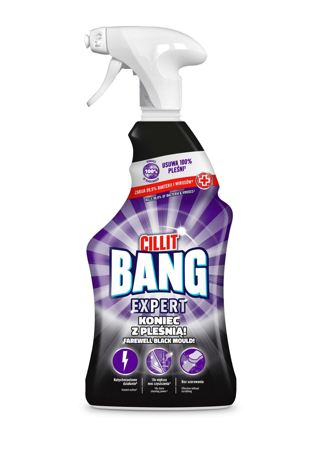 Засіб для чищення з розпилювачем для видалення чорної плісняви, 750 мл Cillit Bang (328445271)