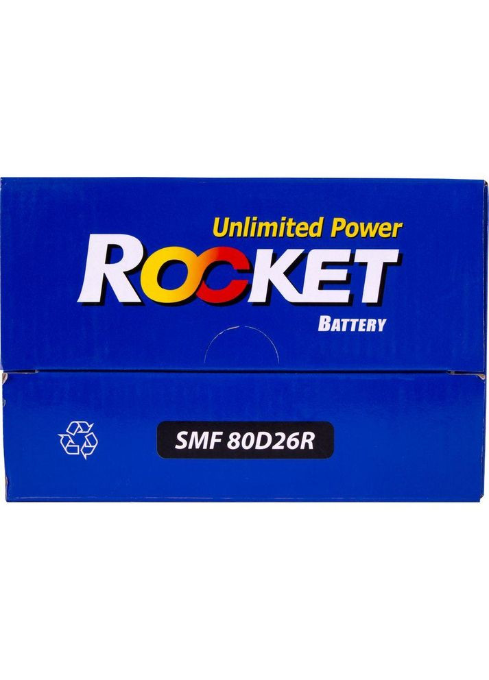 Автомобильный аккумулятор Japan 6СТ-70Ah Аз 600A (CCA) SMF 80D26R Rocket (349806190)