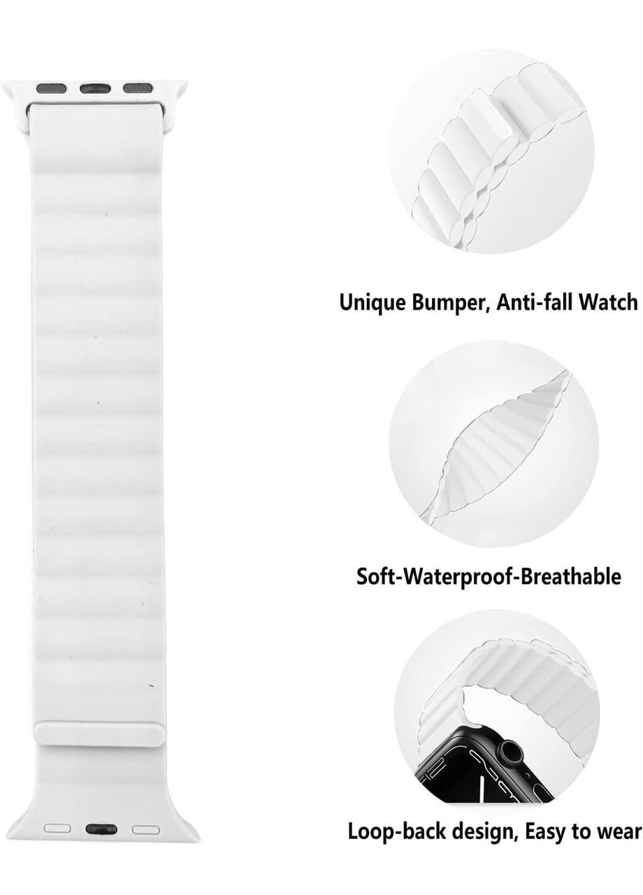 Спортивный магнитный ремешок для Watch, универсальный размер 41 мм, 40 мм (белый) Apple (296790717)