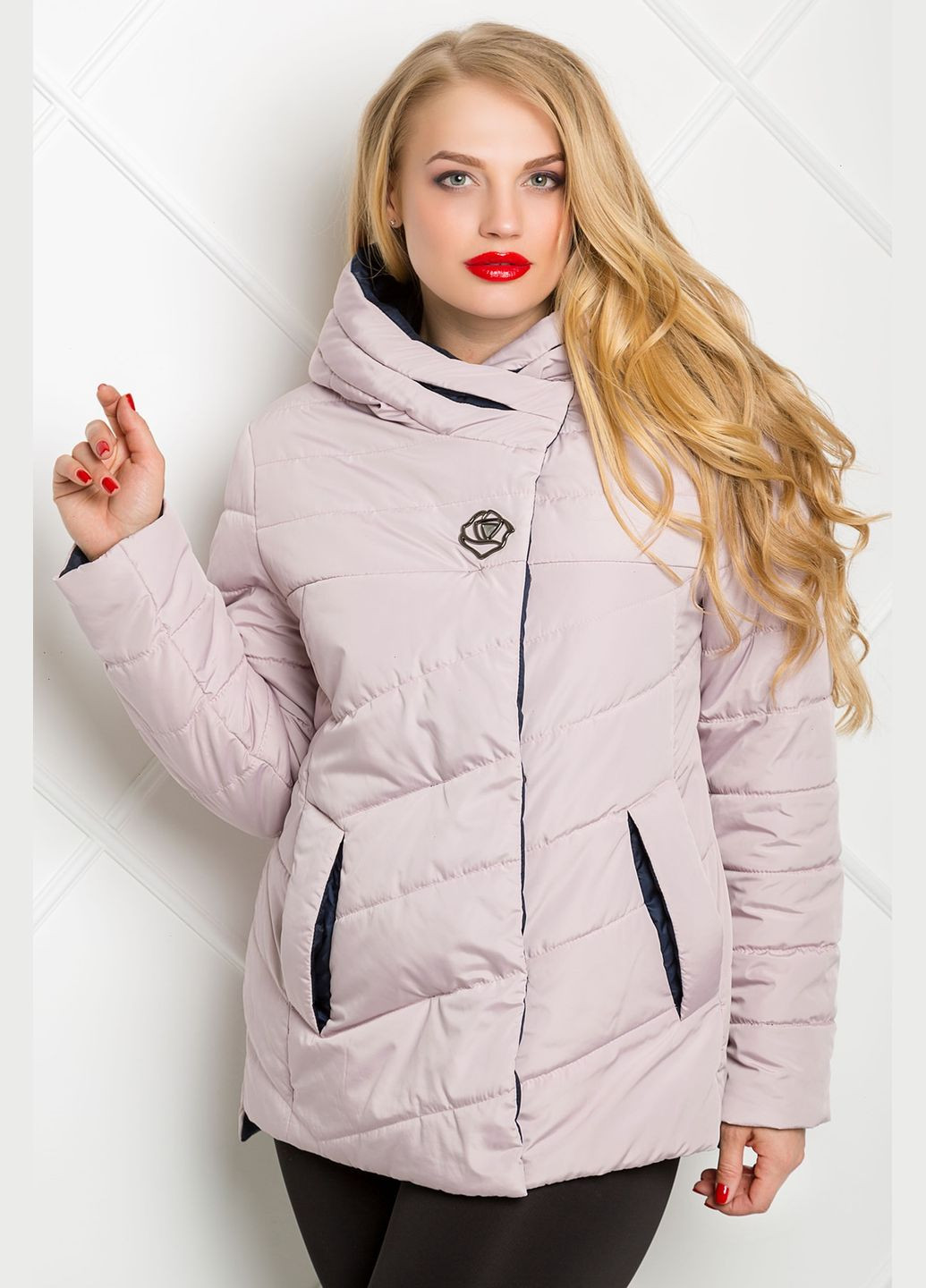 Пудрова демісезонна куртка жіноча "аврора" MioRichi