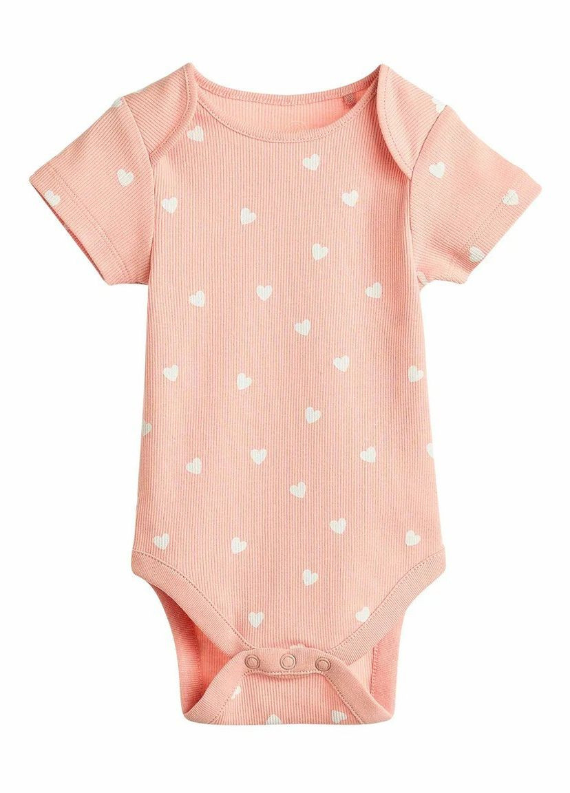 Боді з коротким рукавчиком в рубчик Next Trend (347640697)