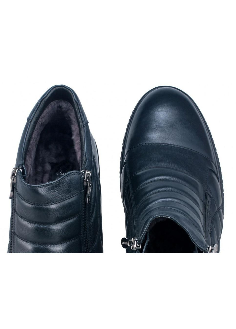 Темно-синие зимние ботинки комфорт 7174067 цвет тёмно-синий Carlo Delari