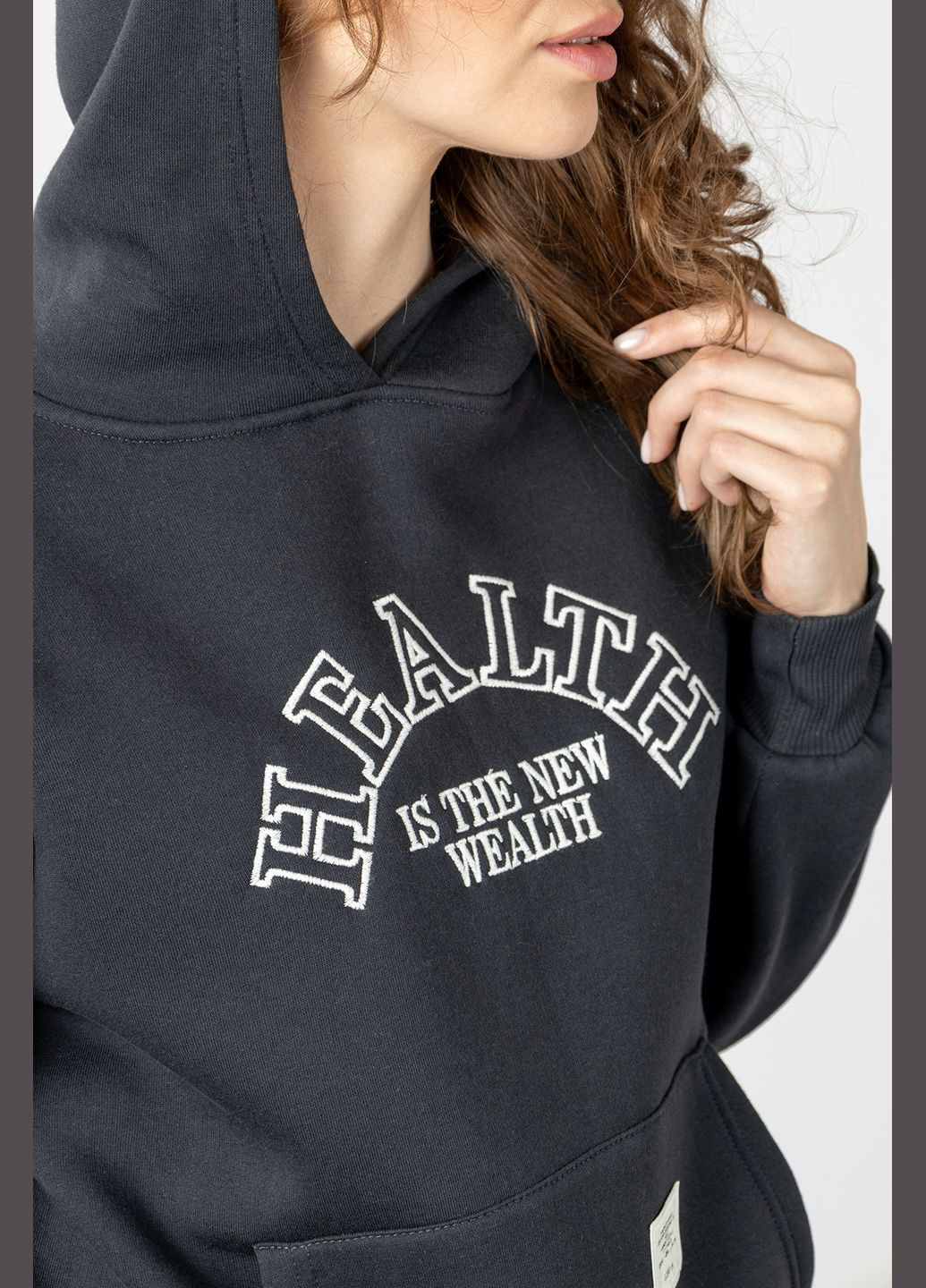 Худі жіночий колір сірий CB-00233498 Divon (309000707)