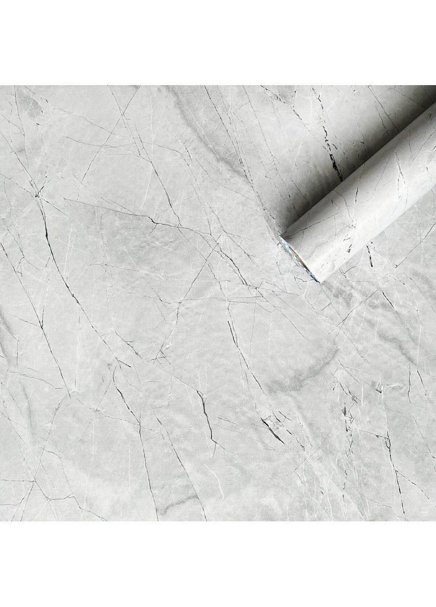 Самоклеюча плівка 0,45х10м х 0,07мм Платиновий мармур SW-00001274 love-shopping Sticker Wall (354658423)