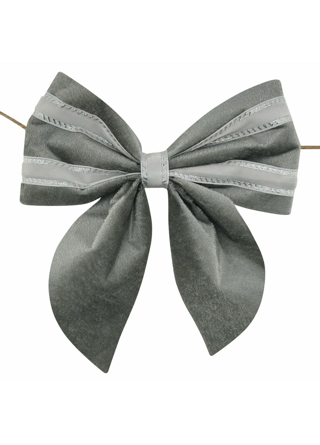 Украшение новогоднее Бант из ткани премиум декор №1 18х18х4 см MIS LT (365627925)