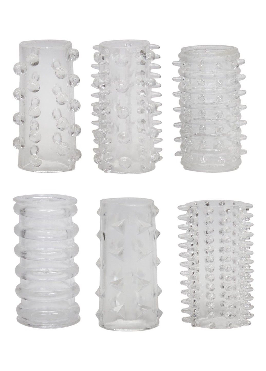 Комплект насадок на пеніс Red Roses (6шт.) No Brand (284236096)