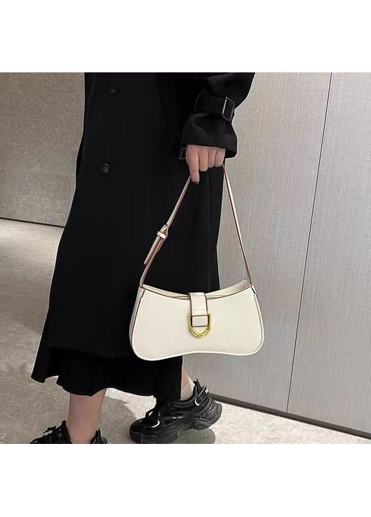 Жіноча сумочка базовий багет білого кольору No Brand (362588065)