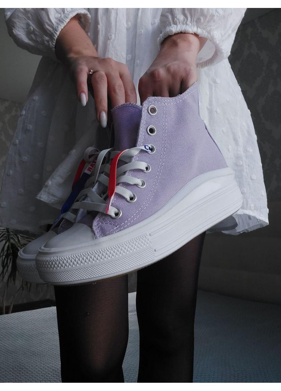 КЕДИ ЖІНОЧІ CONVERSE CHUCK TAYLOR ALL STAR MOVE КОНВЕРС No Brand білі демісезони (368884763)