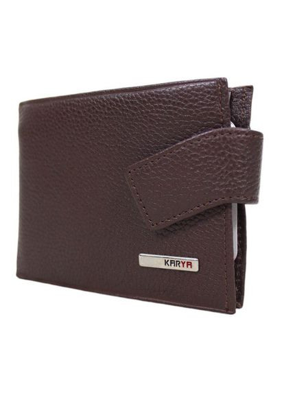 Чоловіче портмоне з натуральної шкіри коричневе 0944-39 Karya (336377844)
