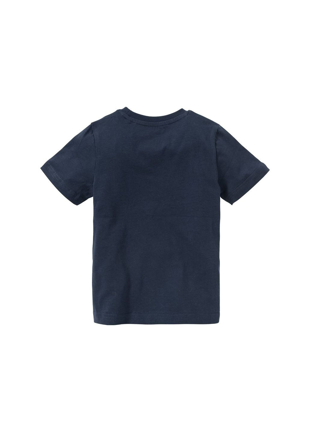 Темно-синя демісезонна футболка бавовняна для хлопчика 396769 темно-синій Lupilu