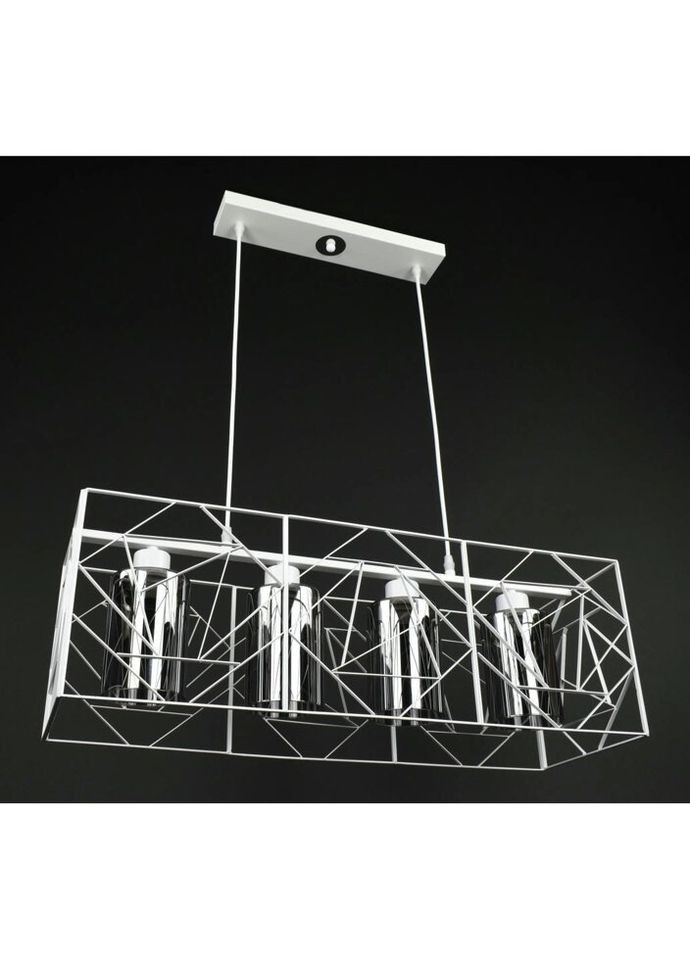 Люстра підвісна LOFT на 4 лампочки 27768 Білий 30-100х25х71 см. Sunnysky (324396701)