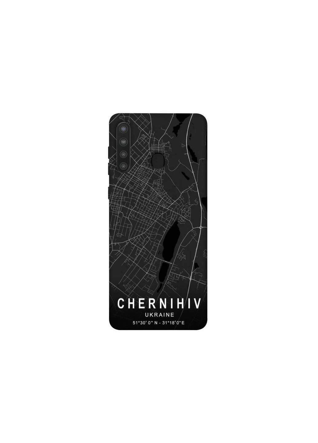 Чохол на Samsung Galaxy A21 Chernihiv map Frontalka (365306999)