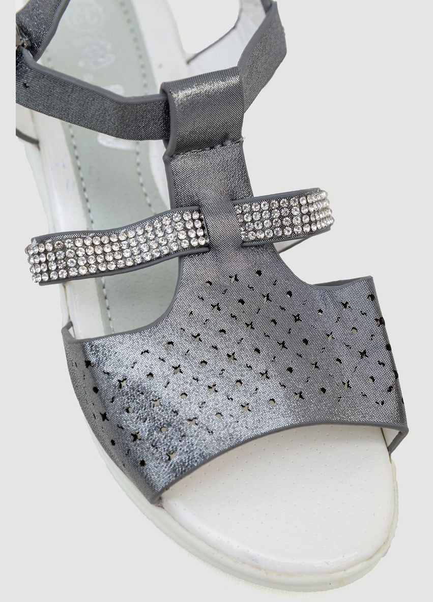 Серебристые босоножки детские 243ra6805-4, Bee