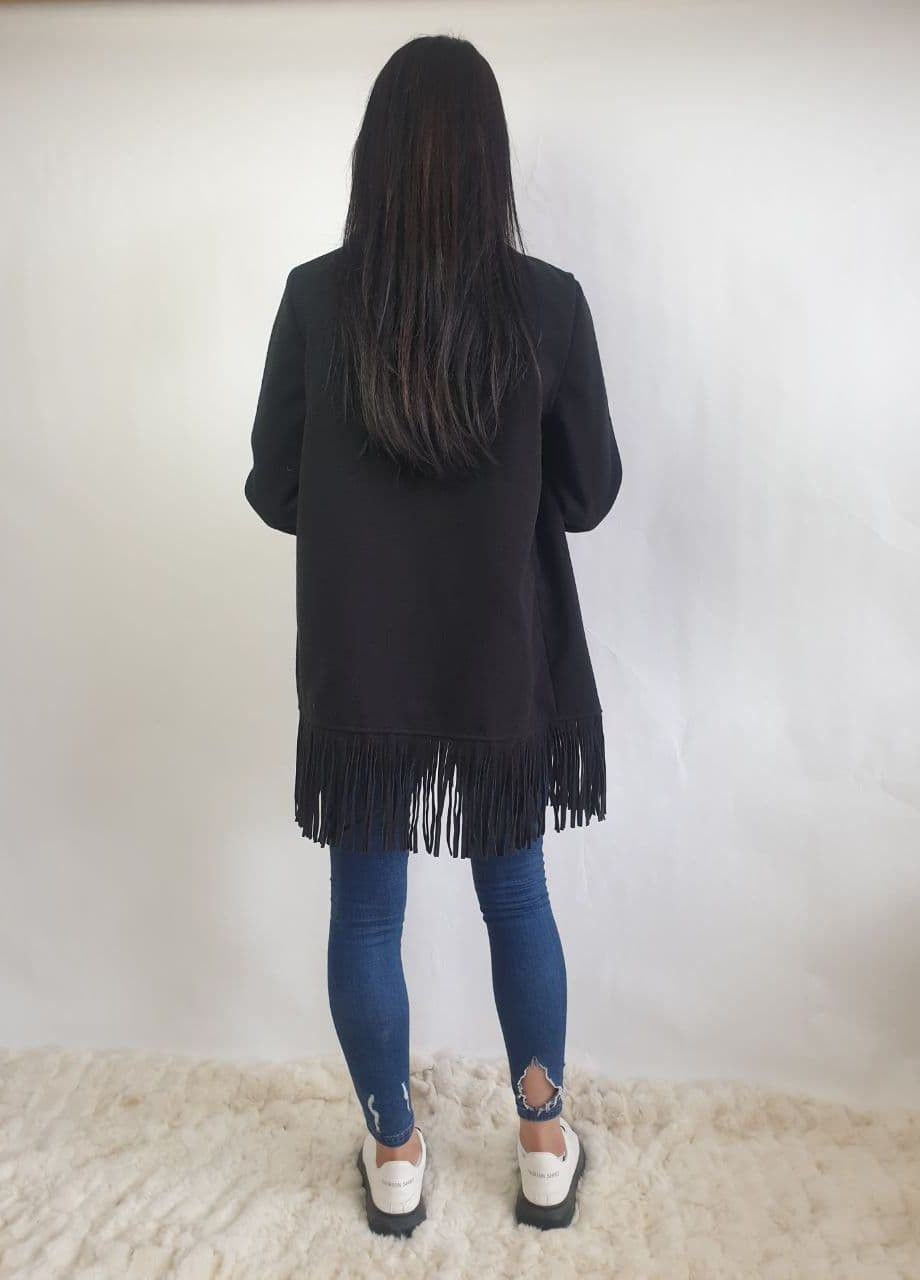 Черный демисезонный кардиган Naf Naf