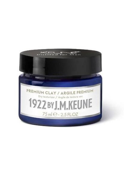 Матова глина сильної фіксації 1922 J.M. Premium Clay 75 мл Keune (339051031)
