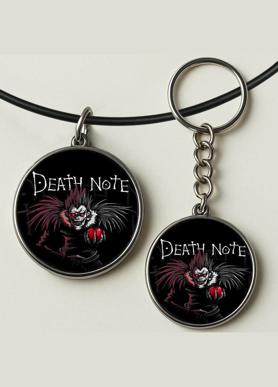 Набір підвіска (кулон) та брелок Аніме Зошит смерті #06 (подарунковий набір) No Brand (332633261)