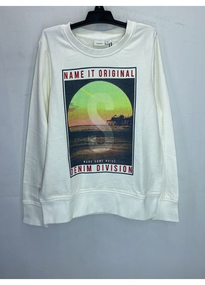 Молочный свитшот Name it рисунок (362008363)
