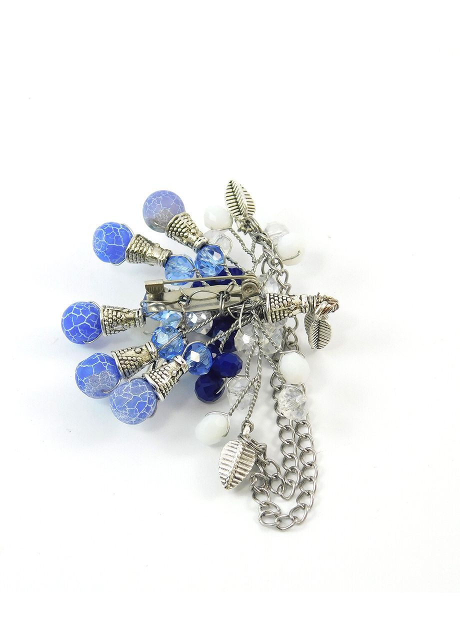 Брошь "Морозное утро" Агат, чешское стекло Fursa fashion (325628316)